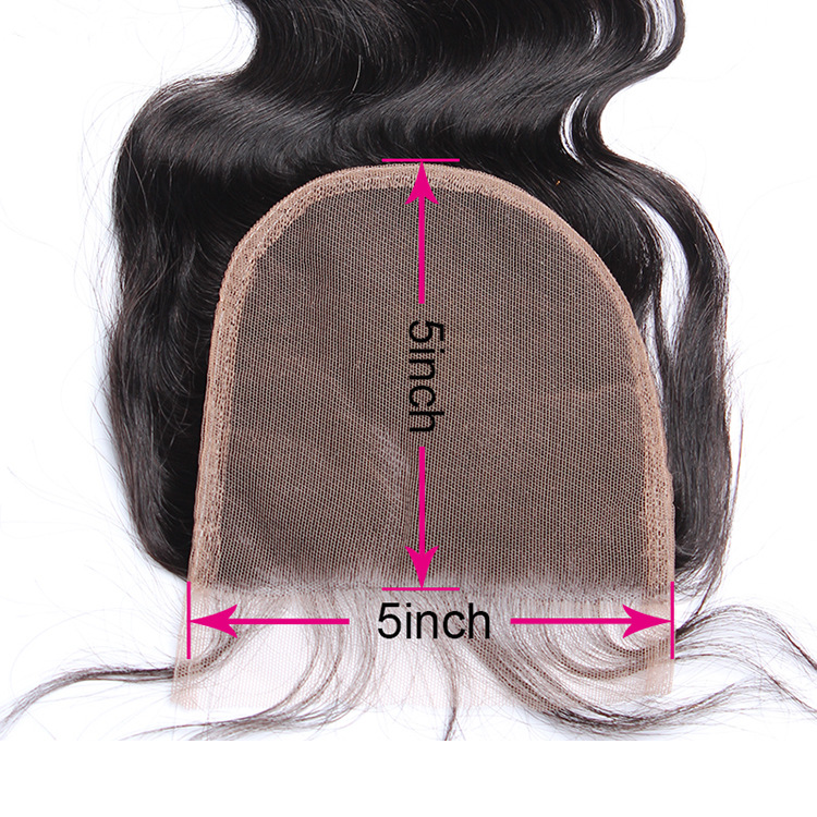 Brazilian Italian Curly Human Virgin Hair Weaves With 5x5 Lace Closure Bleached Knots 100g/pc Natural Black Color 1B Double Wefts Hair Extensions
