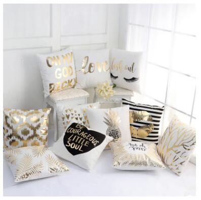 Gold Stamping Love Letter Leaves Printed Pillow Case Pillow Cover Sofa Pillow Sham TYP 002, #15
Gold Stamping Love Letter Leaves Printed Pillow Case Pillow Cover Sofa Pillow Sham TYP 002, #15
