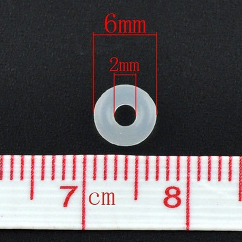 Free Shipping 20pcs White Rubber Clip Charms Safety Stopper Bead Fits European Style  Charm Bracelets & Necklaces