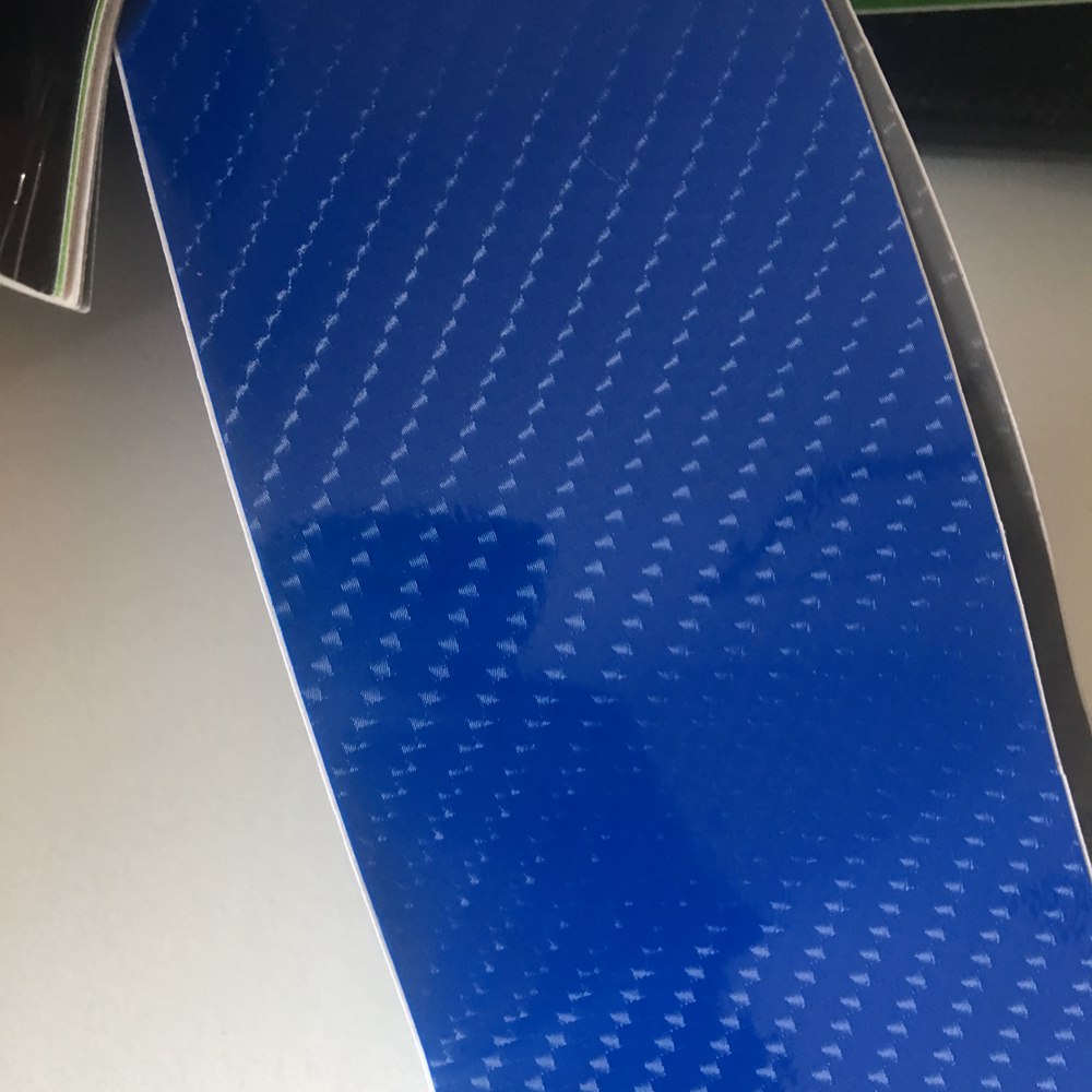 Blue green 6D Gloss Carbon Fiber Vinyl For Car Wrap covering film Like Real Carbon Fibre Film With Air bubble Free 1.52*20M/Roll 5x66ft