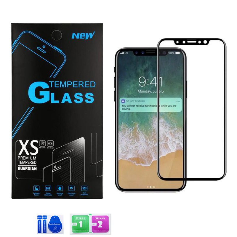 Full Coverage Tempered Glass For iPhone iphone XS MAX X 8 7 plus 6 5 Soft Edge Cheap Premium 3D Screen protectors Film with Paper Box
Full Coverage Tempered Glass For iPhone iphone XS MAX X 8 7 plus 6 5 Soft Edge Cheap Premium 3D Screen protectors Film with Paper Box