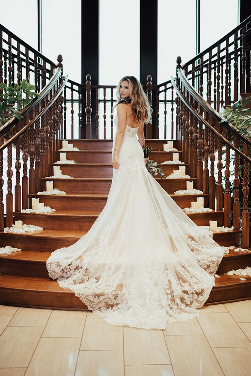 Country Mermaid Wedding Dresses Sweetheart Lace Appliques Sexy Front Split Sweep Train Boho Bridal Gowns Custom Made Plus Size Wedding Dress