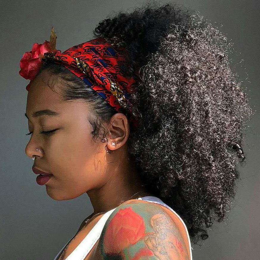 Afro Kinky Curly Pony Tail Clip-in Top Closure Ponytail African American Human Virgin Hair Extension Drawstring Puff Ponytail Hairpiece 140g
Afro Kinky Curly Pony Tail Clip-in Top Closure Ponytail African American Human Virgin Hair Extension Drawstring Puff Ponytail Hairpiece 140g