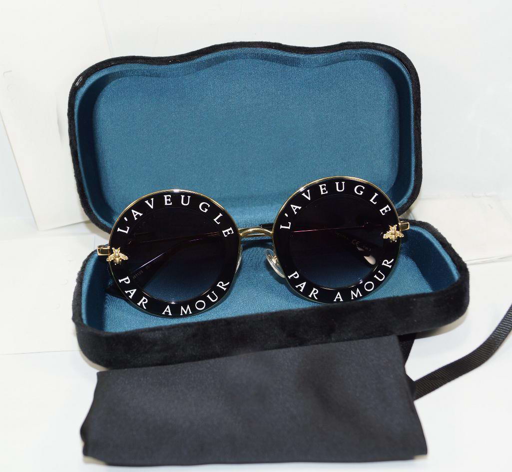 ROUND BLACK SUNGLASSES 0113S Gold Black/Grey Lens Gradient Sonnenbrile Fashion Women men Sunglasses Glasses New with Box
ROUND BLACK SUNGLASSES 0113S Gold Black/Grey Lens Gradient Sonnenbrile Fashion Women men Sunglasses Glasses New with Box