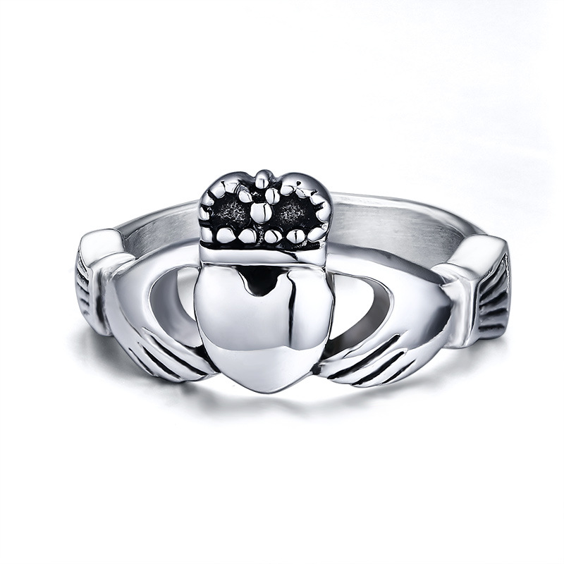 Wedding Ring Irish Claddagh Ring Stainless Steel Ring size 5-10 Hot sale in Ireland Engagement Promise Band
Wedding Ring Irish Claddagh Ring Stainless Steel Ring size 5-10 Hot sale in Ireland Engagement Promise Band