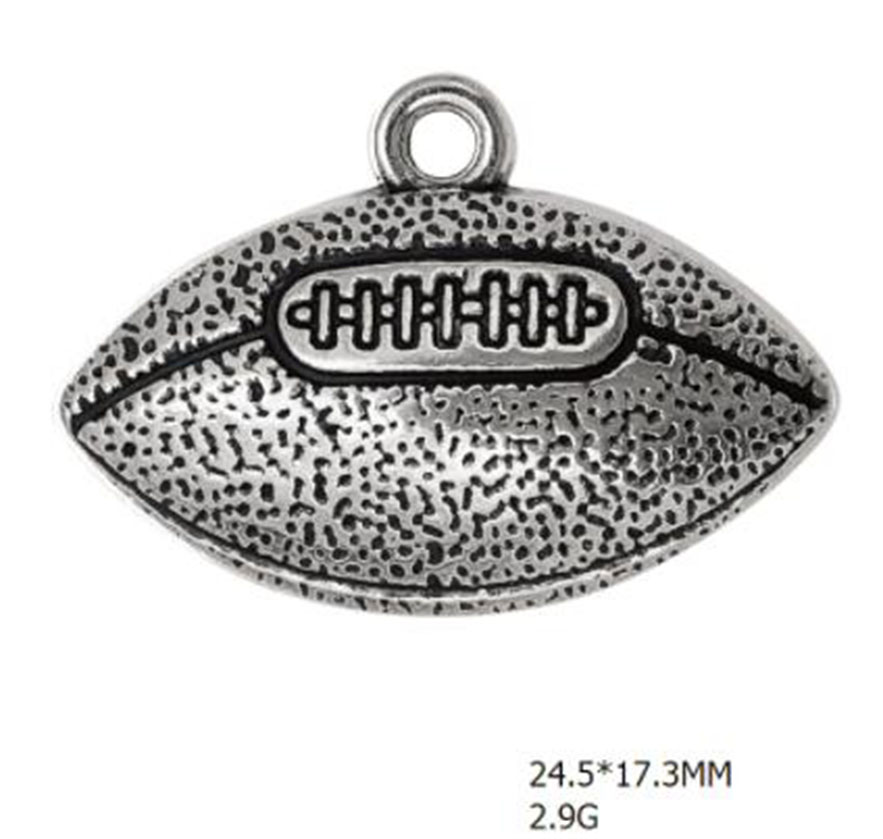 2D Football Charms Sports Fan Pendants Jewelry Finding Antique Silver Plated Accessory
2D Football Charms Sports Fan Pendants Jewelry Finding Antique Silver Plated Accessory