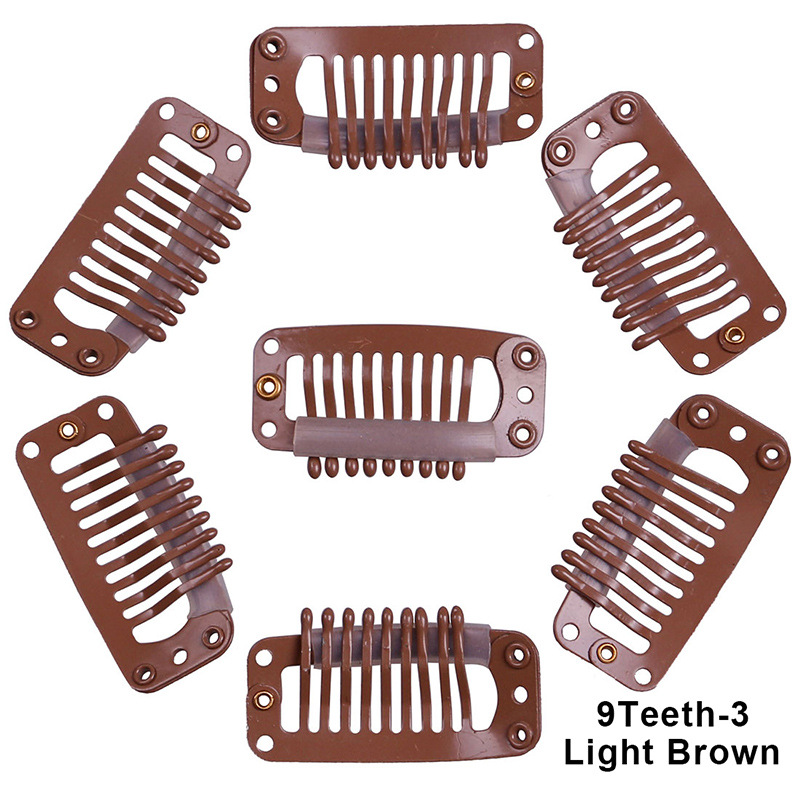 100pcs/lot 32mm 9 Teeth U Shaped Wigs Hair Snap Clips for Hair Extensions Accessories Salon Hair Clip
100pcs/lot 32mm 9 Teeth U Shaped Wigs Hair Snap Clips for Hair Extensions Accessories Salon Hair Clip