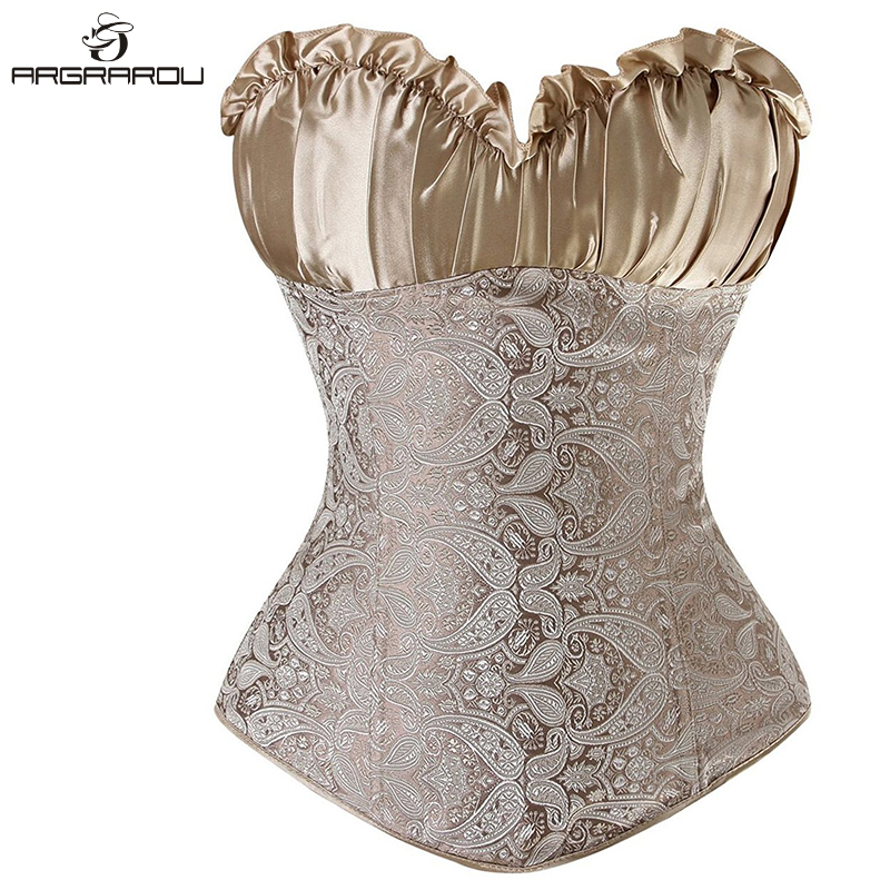 Women Satin Sexy Bustier Lace up Boned Top Corset Overbust Brocade Plus Size M L XL-6XL, Black
Women Satin Sexy Bustier Lace up Boned Top Corset Overbust Brocade Plus Size M L XL-6XL, Black