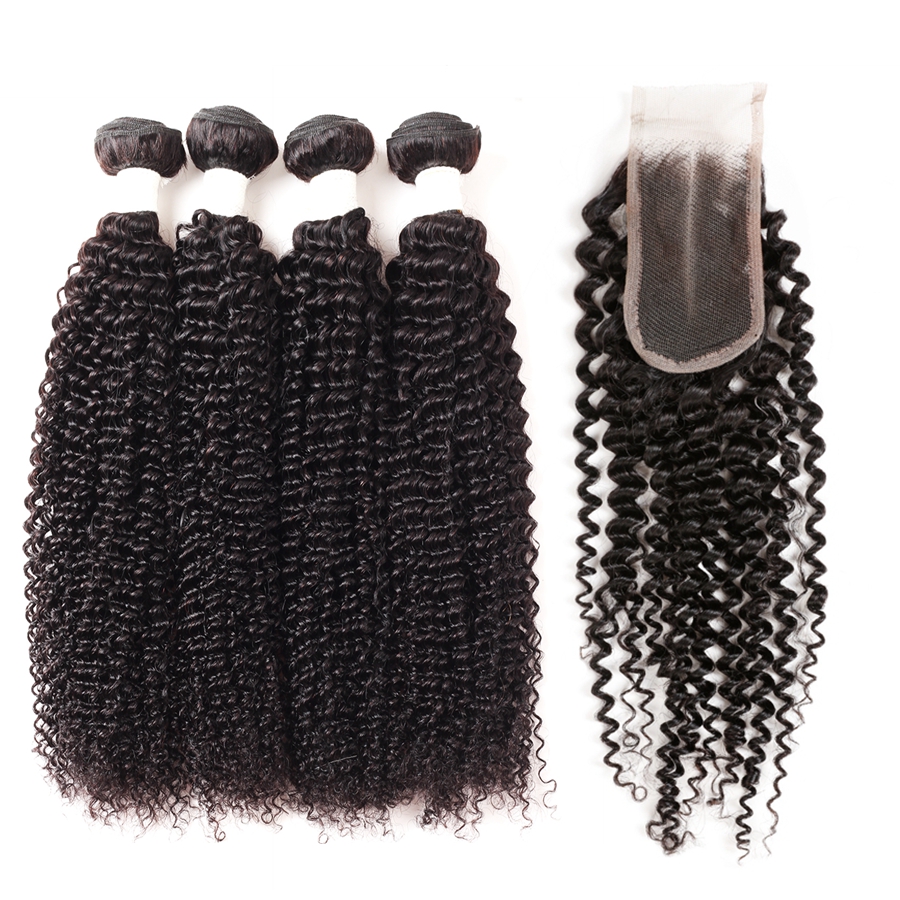ishow 9a peruvian kinky curly bundles 4pcs with 24 lace closure wholesale human hair bundles with closure brazilian hair weave