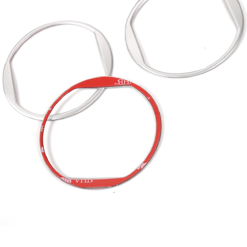 Car Dashboard Central Vent Decoration Circle Ring Aluminum Alloy For Ford Mustang 2015+ Auto Interior Accessories