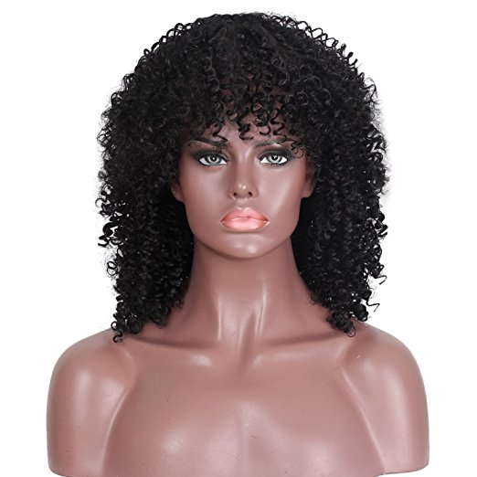 Short kinky curly lace front human hair wigs for black women afro wig 10inch 130%density African american