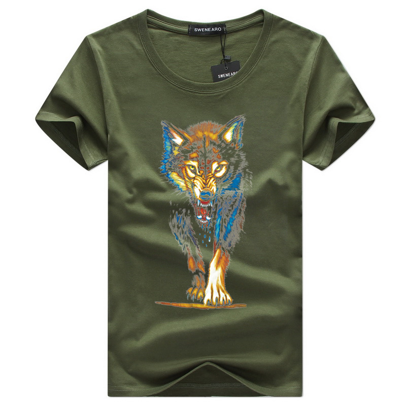 2018 Men' clothing T-Shirt White T shirt Cotton Wolf Printed Cartoon Short Sleeve Tee Shirt Men Brand Tee shirt size 4XL 5XL, Gray
2018 Men' clothing T-Shirt White T shirt Cotton Wolf Printed Cartoon Short Sleeve Tee Shirt Men Brand Tee shirt size 4XL 5XL, Gray
