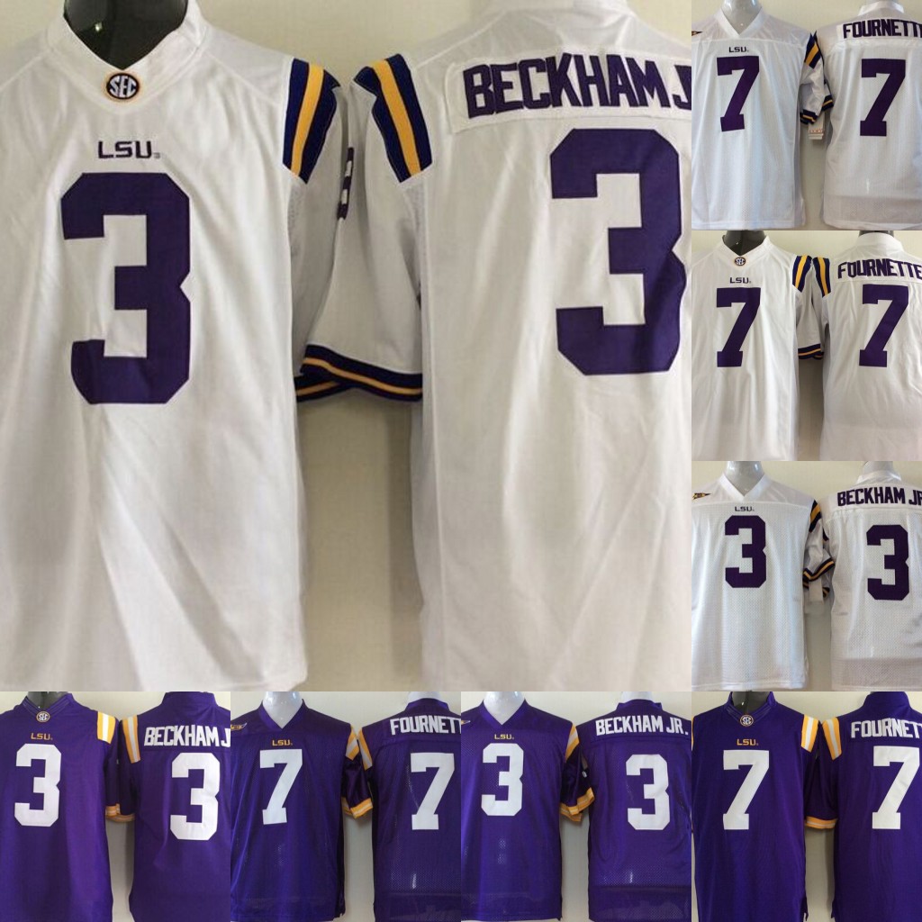 Youth LSU Tigers Jerseys #3 Odell Beckham Jr. 7 Leonard Fournette V neck Pullover College Football Jerseys Purple White, 7 white1
Youth LSU Tigers Jerseys #3 Odell Beckham Jr. 7 Leonard Fournette V neck Pullover College Football Jerseys Purple White, 7 white1
