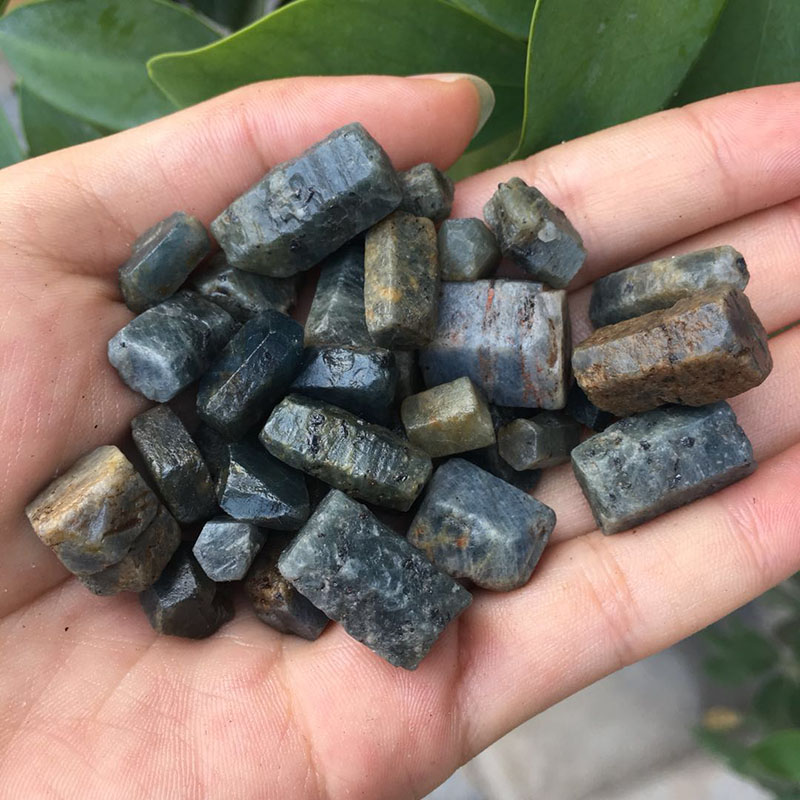 50g Rare natural raw sapphire for making jewelry blue corundum natural special precious stones and minerals Rough Gemstone Specime