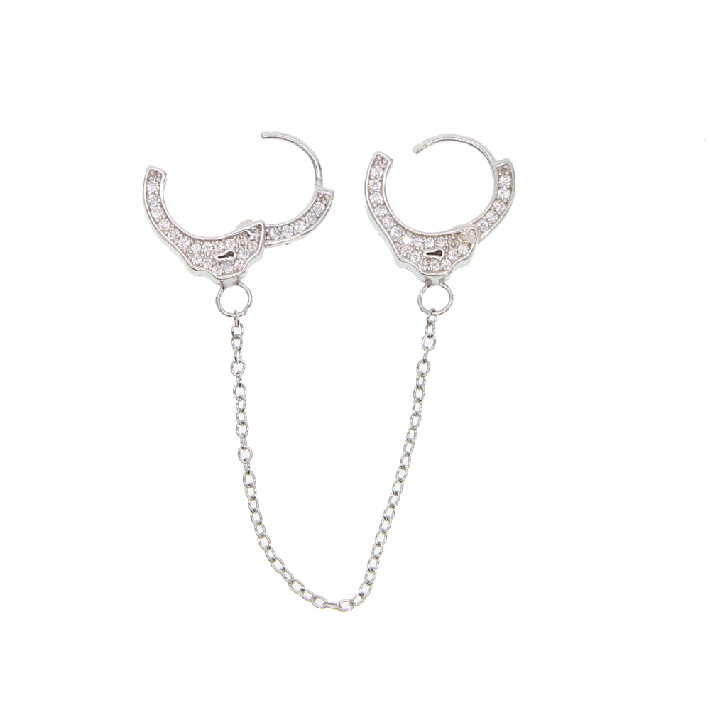 100 925 sterling silver handcuff earring 1 piece unique design long chain clip on hoop european women multi piercing earring
100 925 sterling silver handcuff earring 1 piece unique design long chain clip on hoop european women multi piercing earring