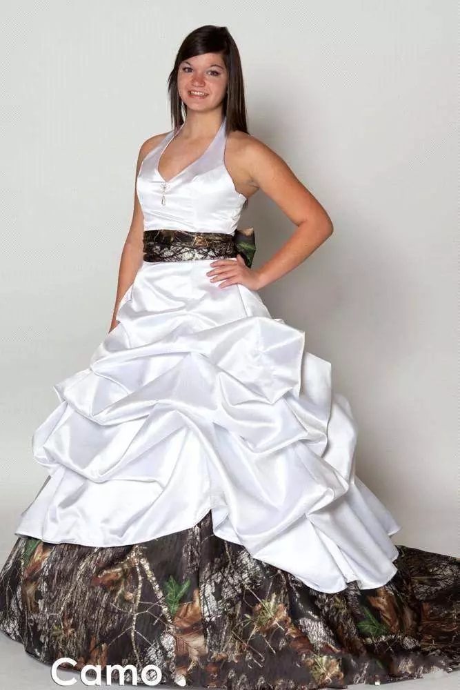Hot Sale 2021 V Neck Halter Satin Camo Wedding Dresses 2016 Backless A Line Wedding Dresses Beach Wedding Party Dress Bridal Gowns QC1079, Same as image
Hot Sale 2021 V Neck Halter Satin Camo Wedding Dresses 2016 Backless A Line Wedding Dresses Beach Wedding Party Dress Bridal Gowns QC1079, Same as image