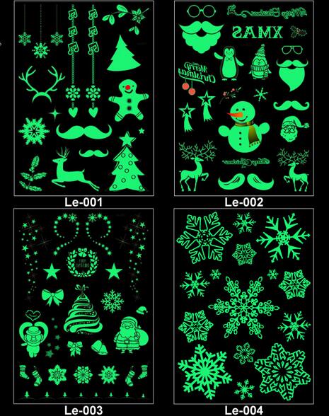 Party Decoration Luminous Temporary Tattoo Stickers Christmas Carnival Party New Year Decor Christmas Decoration XB1
Party Decoration Luminous Temporary Tattoo Stickers Christmas Carnival Party New Year Decor Christmas Decoration XB1