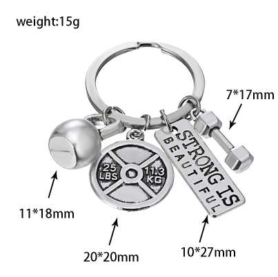 XIAOJINGLIG Personalized Keychain Barbell Dumbbell Fitness Key Chain Women Men Car Key Jewelry Pendant Trendy Gym Sport Key Ring
XIAOJINGLIG Personalized Keychain Barbell Dumbbell Fitness Key Chain Women Men Car Key Jewelry Pendant Trendy Gym Sport Key Ring