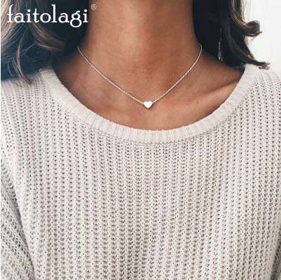New Heart Necklace For Women Short gold necklace chain Pendant Necklace Gift Ethnic Bohemian Choker collier femme
New Heart Necklace For Women Short gold necklace chain Pendant Necklace Gift Ethnic Bohemian Choker collier femme