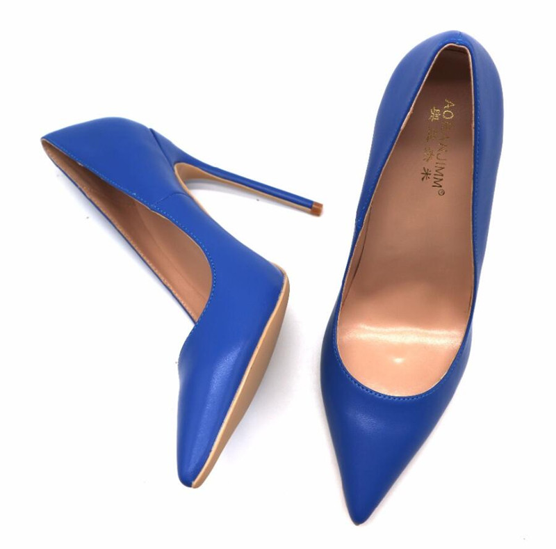 Free Shipping 2018 fashion new women blue Sheepskin Leather High Heels Shoes sexy girls sandals Stiletto Poined Toe HIGH-HEELED SHOES pumps, 10cm
Free Shipping 2018 fashion new women blue Sheepskin Leather High Heels Shoes sexy girls sandals Stiletto Poined Toe HIGH-HEELED SHOES pumps, 10cm