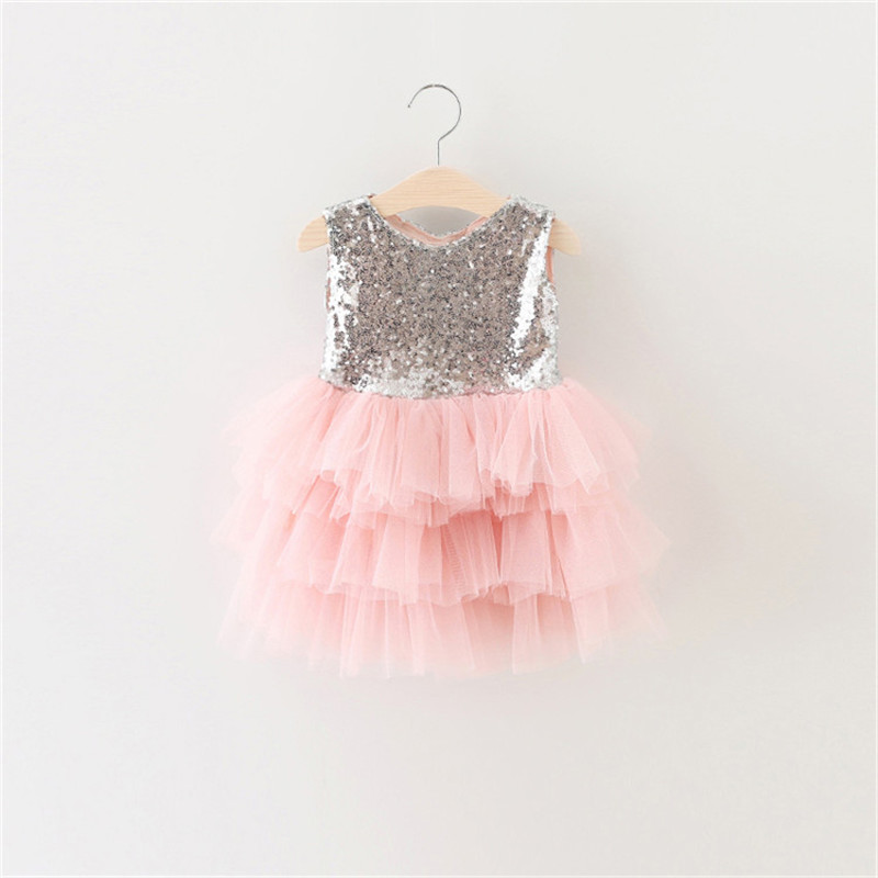 First Birthday Baby Dresses 1 2 year Infant Party Toddler Christening Gown Newborn Clothes Tutu Sequins Summer Dresses For Girls