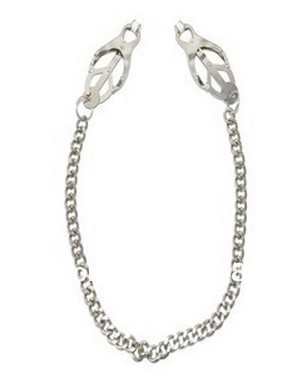 Japanese Clover Style Metal Nipple Clamps Bondage Gear Nipple Clips Massager Stimulator Sex Toys For Female Breast Sex Products