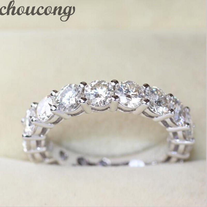 choucong Fashion Women Band 925 sterling Silver ring Round 4mm Diamond Engagement Wedding Band Rings For Women Gift
choucong Fashion Women Band 925 sterling Silver ring Round 4mm Diamond Engagement Wedding Band Rings For Women Gift