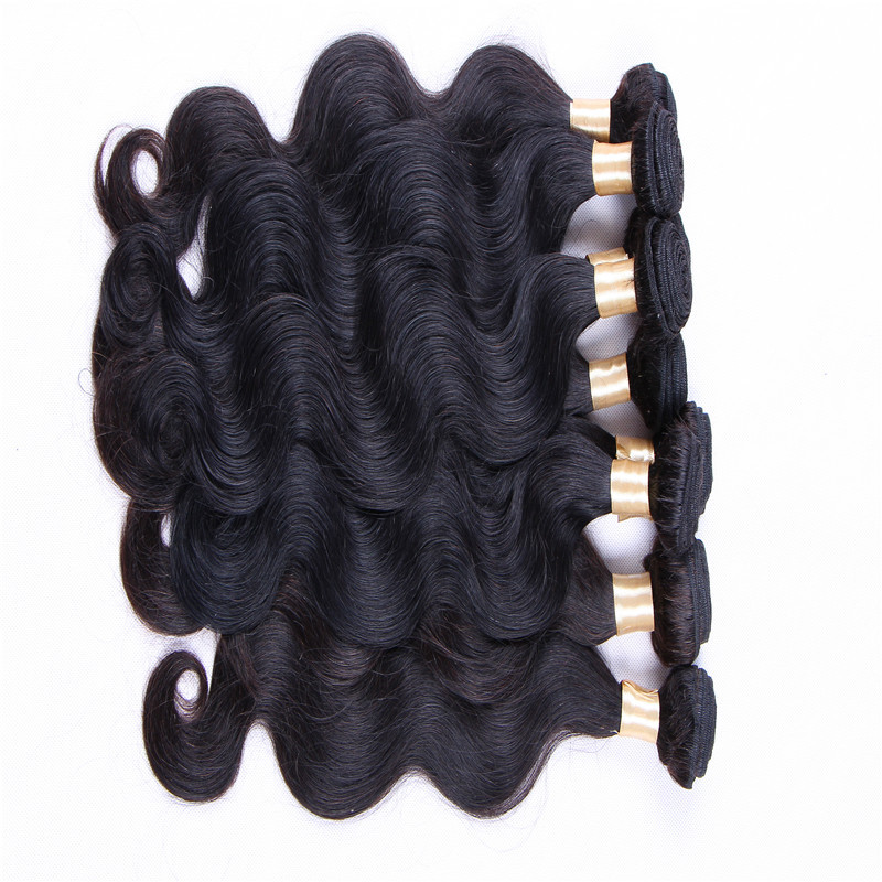 body wave human hair bundles 6 pieces 100 human hair weaves brazilian peruvian hair extensions natural color 1b 1228 inches avaliable