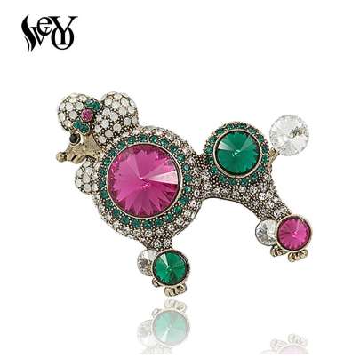 VEYO Animal Dog Shiny Rhinestone Crystal Brooches for Woman Fashion Pins Costume Jewelry
VEYO Animal Dog Shiny Rhinestone Crystal Brooches for Woman Fashion Pins Costume Jewelry