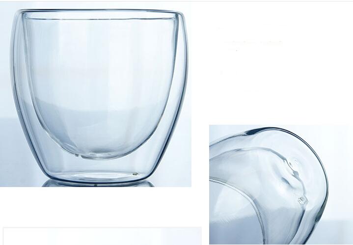 Heat-resistant Double Layer Glass Cup Beer Coffee Cup Handmade Exquisite Glass Materal Mug Drinkware Multi Size