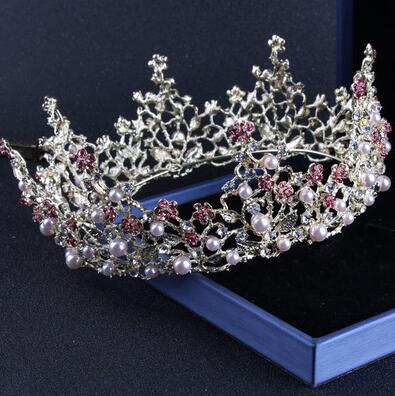 2018 Fashion Luxury Bridal Tiara Jewelry Rhinestone Pearl Necklace Crown Wedding Accessories 9 Styles Bling Wedding Hair Accessories