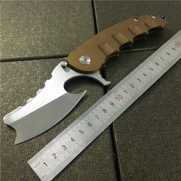 Behemoth Giant Beast Folding Knife Flipper Razor D2 Blade Desert Steel Handle Tactical Gear Hunting Knives Gift for Men EDC Tool
Behemoth Giant Beast Folding Knife Flipper Razor D2 Blade Desert Steel Handle Tactical Gear Hunting Knives Gift for Men EDC Tool