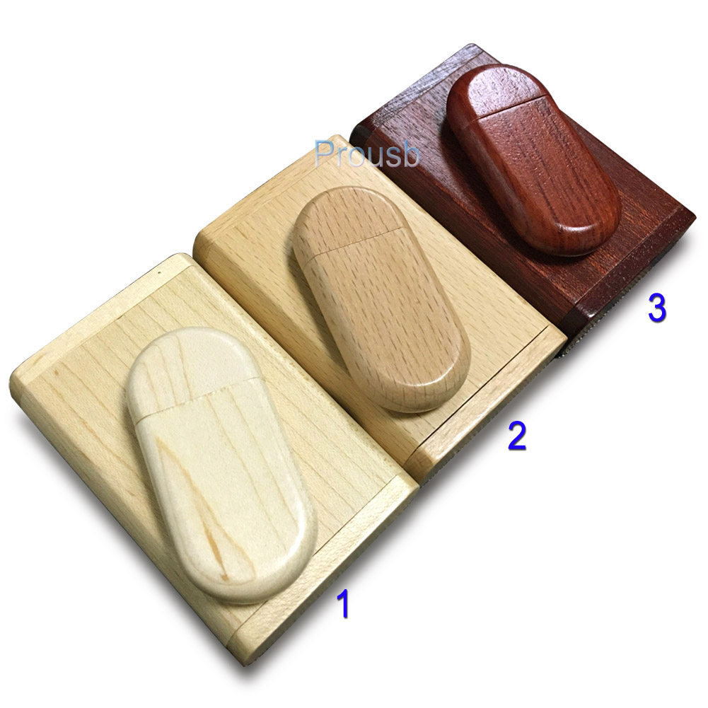 

Bulk 10PCS 1GB 2GB 4GB 8GB 16GB Clamshell Wooden Case USB Drive Best Promotion Gifts Memory Flash Pendrives True Storage