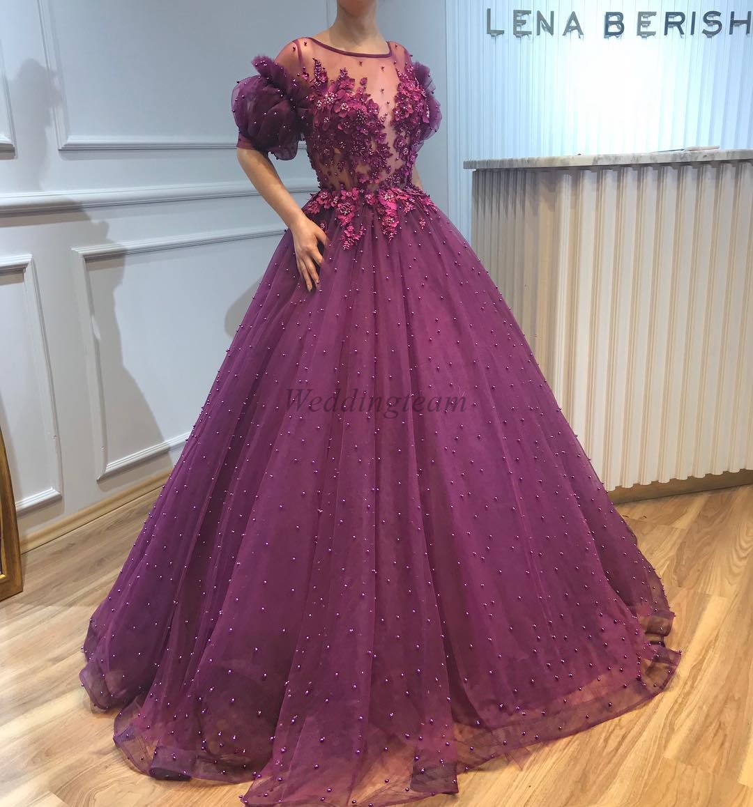 Hot Sale Pearls Evening Dresses Beaded Sheer Jewel Neck Half Sleeves Prom Gowns Floor Length 3D Appliqued Tulle Plus Size Formal Dress, Dark navy
Hot Sale Pearls Evening Dresses Beaded Sheer Jewel Neck Half Sleeves Prom Gowns Floor Length 3D Appliqued Tulle Plus Size Formal Dress, Dark navy