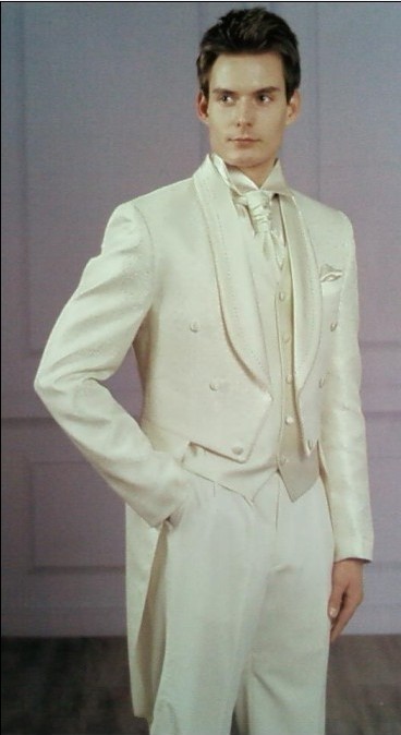 Morning Style Ivory Tailcoat Groom Tuxedos Eiegant Men Wedding Wear High Quality Men Formal Prom Party Suit(Jacket+Pants+Tie+Vest) 970, Same as image
Morning Style Ivory Tailcoat Groom Tuxedos Eiegant Men Wedding Wear High Quality Men Formal Prom Party Suit(Jacket+Pants+Tie+Vest) 970, Same as image