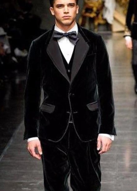New Arrivals Two Button Black Velvet Groom Tuxedos Groomsmen Notch Lapel Best Man Blazer Mens Wedding Suits (Jacket+Pants+Vest+Tie) H:866, Same as image
New Arrivals Two Button Black Velvet Groom Tuxedos Groomsmen Notch Lapel Best Man Blazer Mens Wedding Suits (Jacket+Pants+Vest+Tie) H:866, Same as image