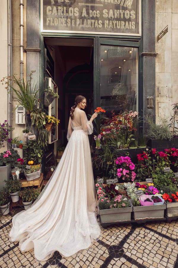 Robe de mariée sirène Plus Size Wedding Dress With Jacket Lace Sequins Applique Sweep Train Boho Bridal Gowns Long Sleeve Wedding Dress