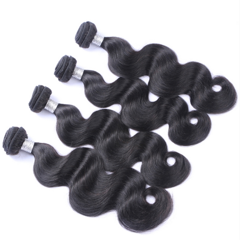 Brazilian Human Virgin Hair Body Wave HD 13X4 Frontal With 3 Bundles Lace Closure Free Part Yirubeauty Natural Color 4 Pieces/lot