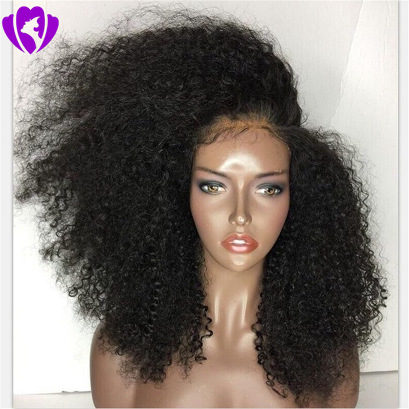 Side part black /brown /blonde kinky curly wigs synthetic lace front wig for africa american women