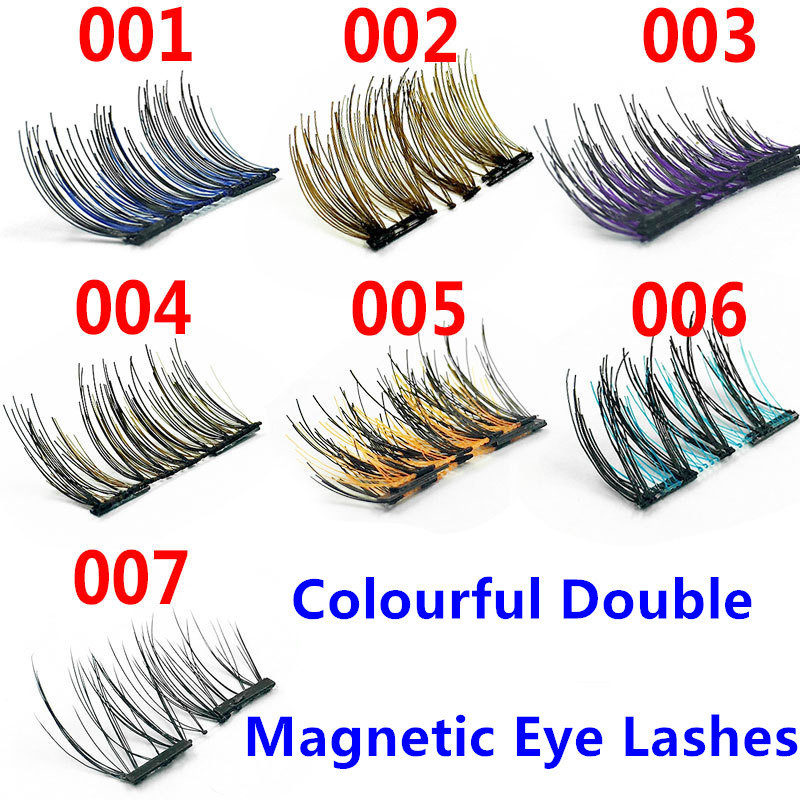 Best quality Colourful Double Magnetic Lashes 3D Mink Reusable Fasle Eyelash Without Glue 4pcs=1pairs epacket free Shipping
Best quality Colourful Double Magnetic Lashes 3D Mink Reusable Fasle Eyelash Without Glue 4pcs=1pairs epacket free Shipping