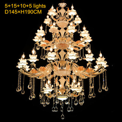 Luxury Crystal Chandelier Lamp Indoor Pendant light Ceiling light Large Size High Quality K9 Crystal Pendant Chandelier Lamp for Hotel
Luxury Crystal Chandelier Lamp Indoor Pendant light Ceiling light Large Size High Quality K9 Crystal Pendant Chandelier Lamp for Hotel