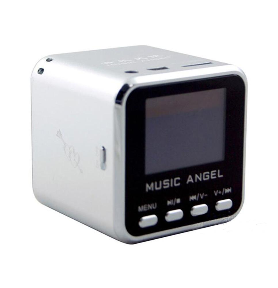 

MUSIC ANGEL Mini Speaker USB Micro SD/TF HiFi Audio Amplifier MP3/4 Display alarm clock Digital Player