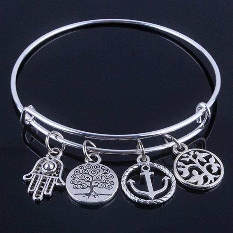 Brand Stainless Steel Bracelets Bangle With Love Anchor & Life Trees Charms Bracelet Jewelry For Women Fine Jewelry Free Shipping
Brand Stainless Steel Bracelets Bangle With Love Anchor & Life Trees Charms Bracelet Jewelry For Women Fine Jewelry Free Shipping