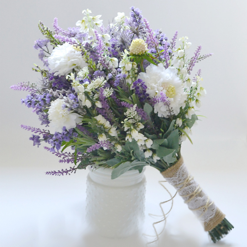 Korean romantic bridal bouquet wedding aesthetic white purple lavender simulation holding flowers
Korean romantic bridal bouquet wedding aesthetic white purple lavender simulation holding flowers