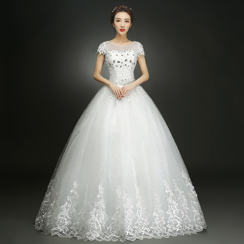 Free Shipping Lace Up Short Sleeve Ball Wedding Dresses 2018 Real Photo Plus Size Vintage Ball Wedding Gowns, White
Free Shipping Lace Up Short Sleeve Ball Wedding Dresses 2018 Real Photo Plus Size Vintage Ball Wedding Gowns, White