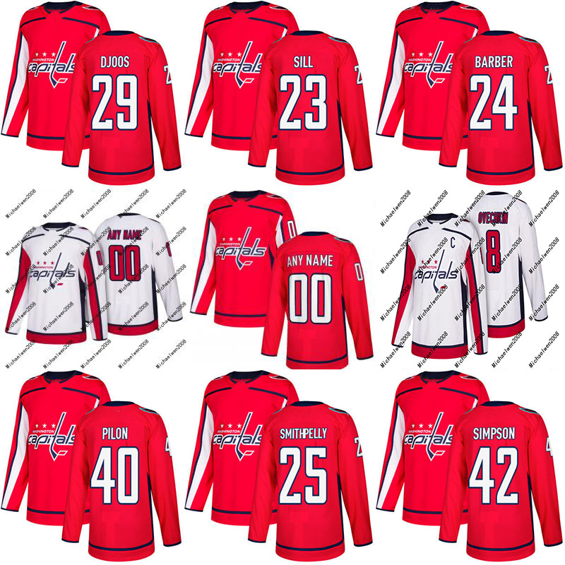 2017-2018 Season 23 Zach Sill 24 Riley Barber 25 Devante Smith-Pelly 29 Christian Djoos Washington Capitals Custom Hockey Jersey, Black;red
2017-2018 Season 23 Zach Sill 24 Riley Barber 25 Devante Smith-Pelly 29 Christian Djoos Washington Capitals Custom Hockey Jersey, Black;red