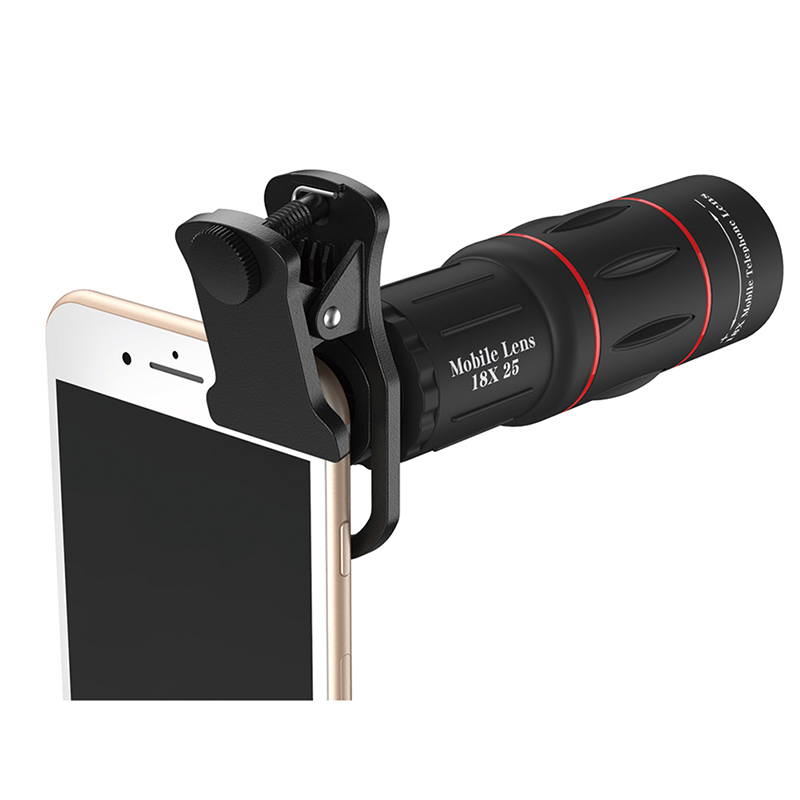 Universal 18X Telescope Magnification Zoom Mobile Phone Monoculars Telepo Camera Lens With Clip Tripod For iPhone for Samsung Xiao