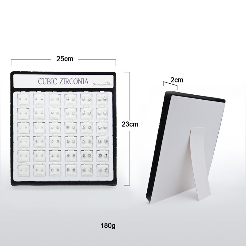 Mens Womens Stud Earrings Fashion Colorful Simulated Diamond Earring High Quality Hip Hop Jewelry 36pair/Set