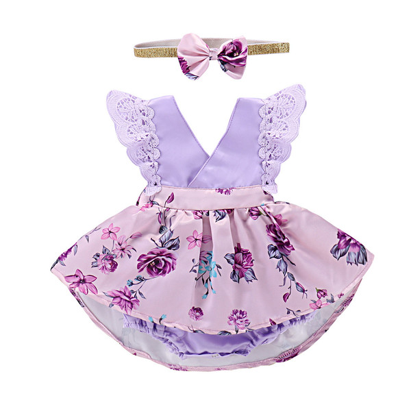 Mikrdoo Toddler Baby Girl Clothes Floral Dress Lace Ruffle Sleeve Romper With Headband 2Pcs Kids Irregular Clothing Outfit, Purple
Mikrdoo Toddler Baby Girl Clothes Floral Dress Lace Ruffle Sleeve Romper With Headband 2Pcs Kids Irregular Clothing Outfit, Purple