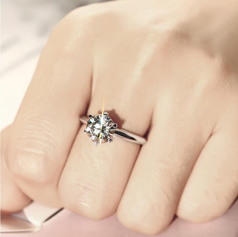 Victoria Wieck Brand New Jewelry Pure 100% Sterling Sier Solitaire Round Cut White Topaz CZ Dia Women Wedding Band Ring